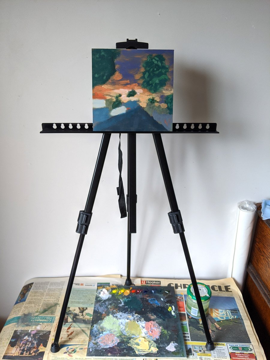 New Easel and New Work