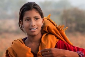 ©2015, Janet Scott, Young Girl Jaipur India, Photograph