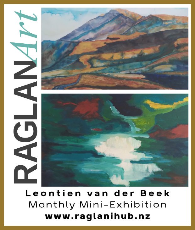 Leontien van der Beek exhibition at the Raglan iHub Visitor Information Centre, 2024